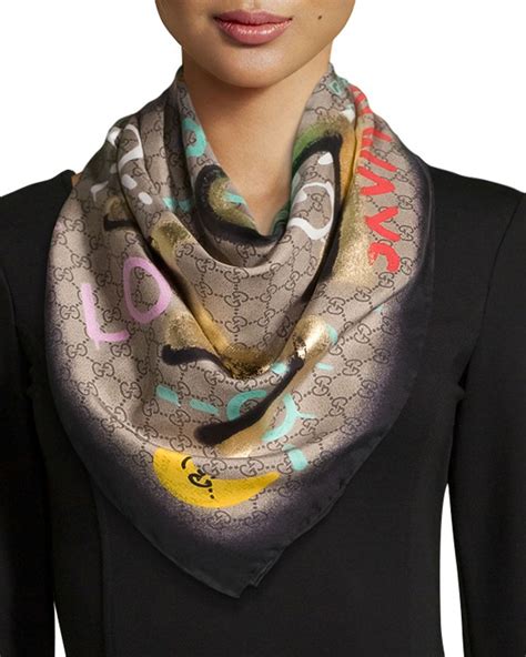 gucci silk scarf sale|gucci silk scarf women.